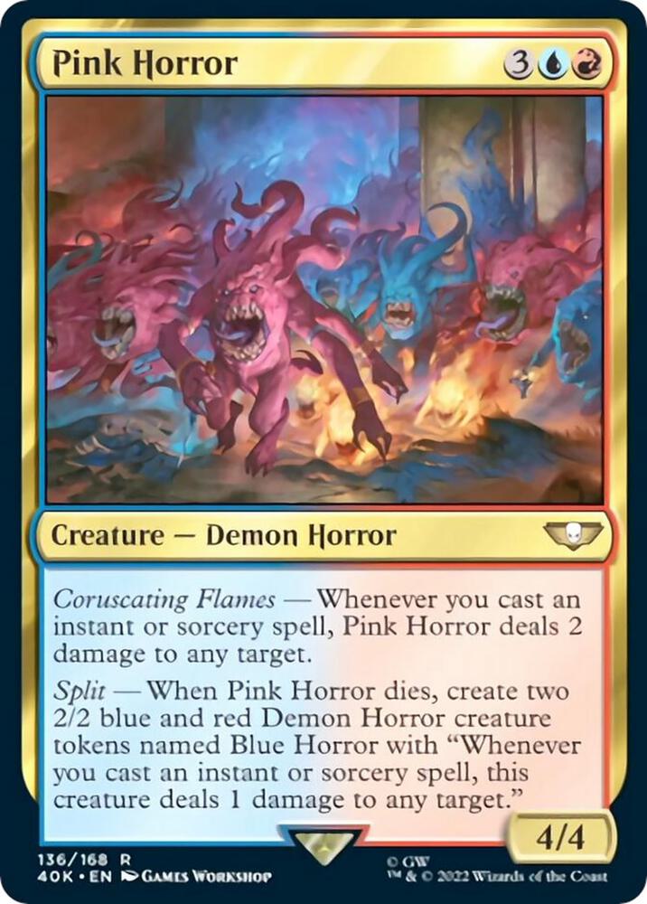 Pink Horror 136 card from Universes Beyond: Warhammer 40,000