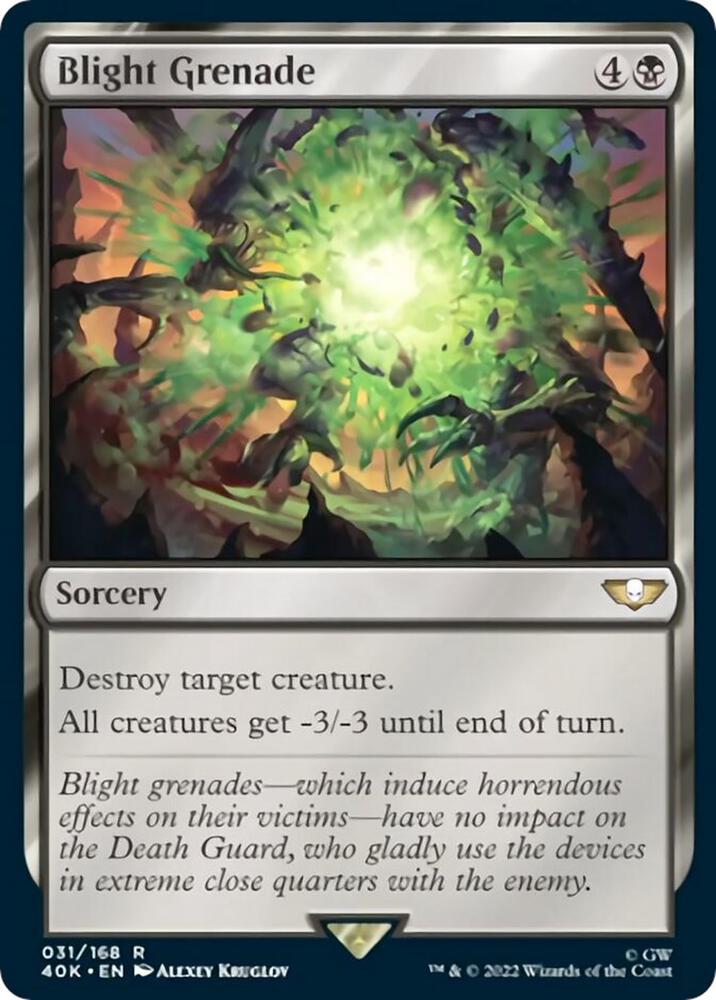 Blight Grenade 31 card from Universes Beyond: Warhammer 40,000