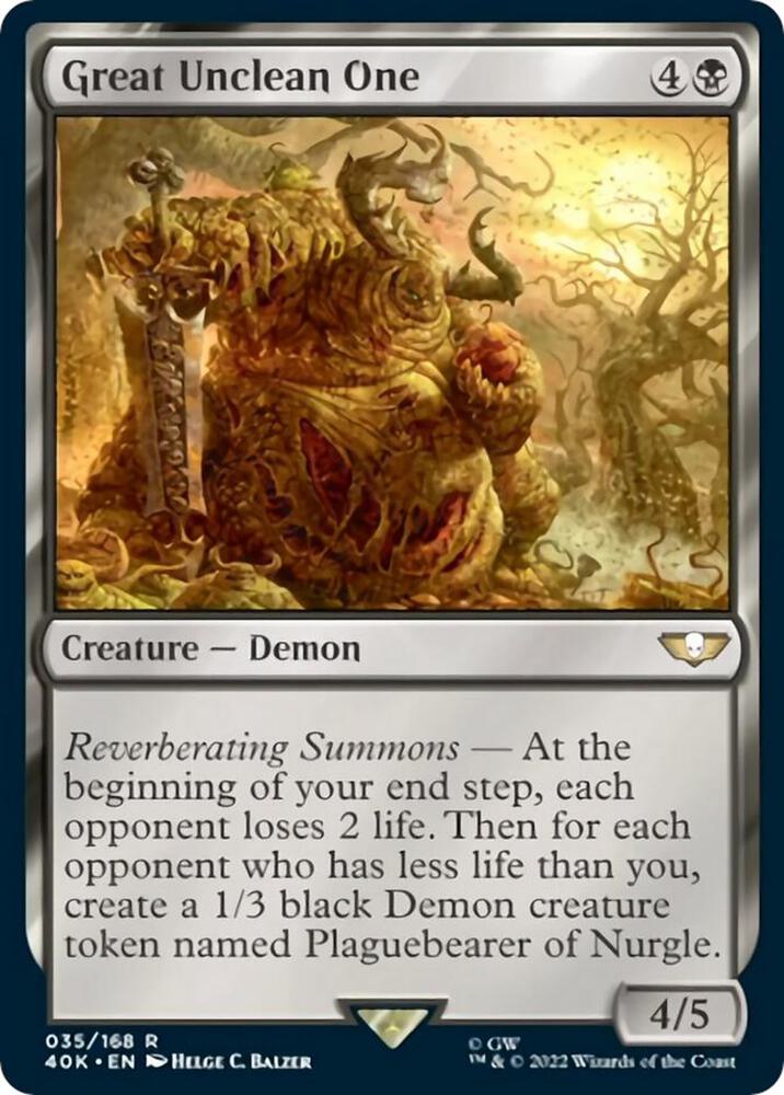 Great Unclean One 35 card from Universes Beyond: Warhammer 40,000