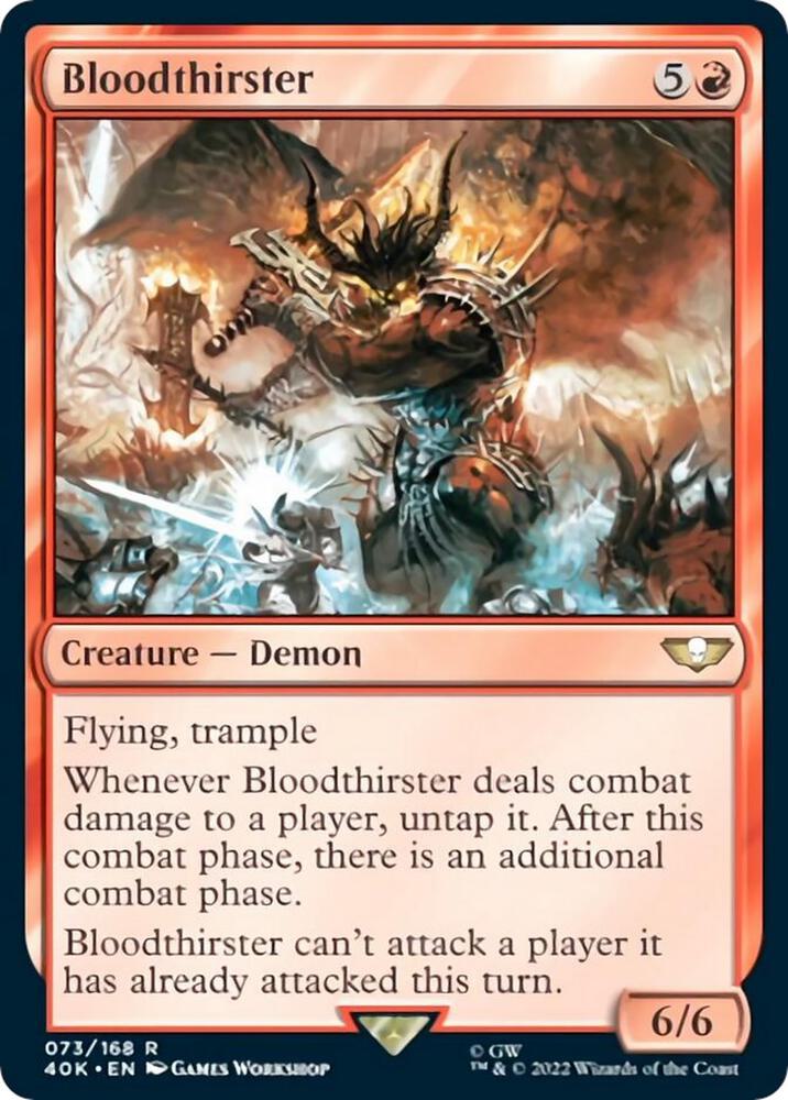 Bloodthirster 73 card from Universes Beyond: Warhammer 40,000