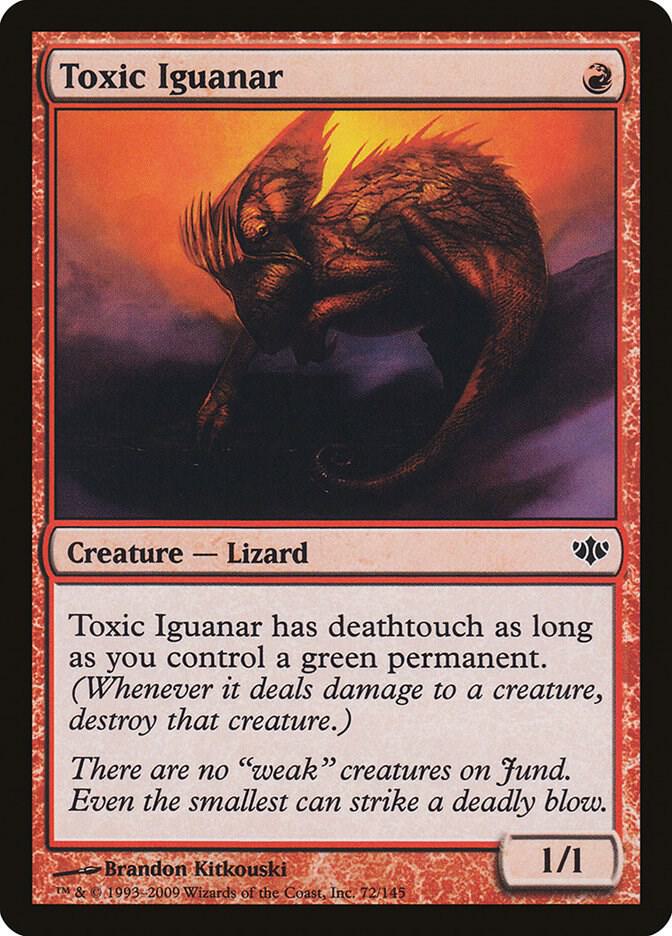 Toxic Iguanar 72 card from Conflux