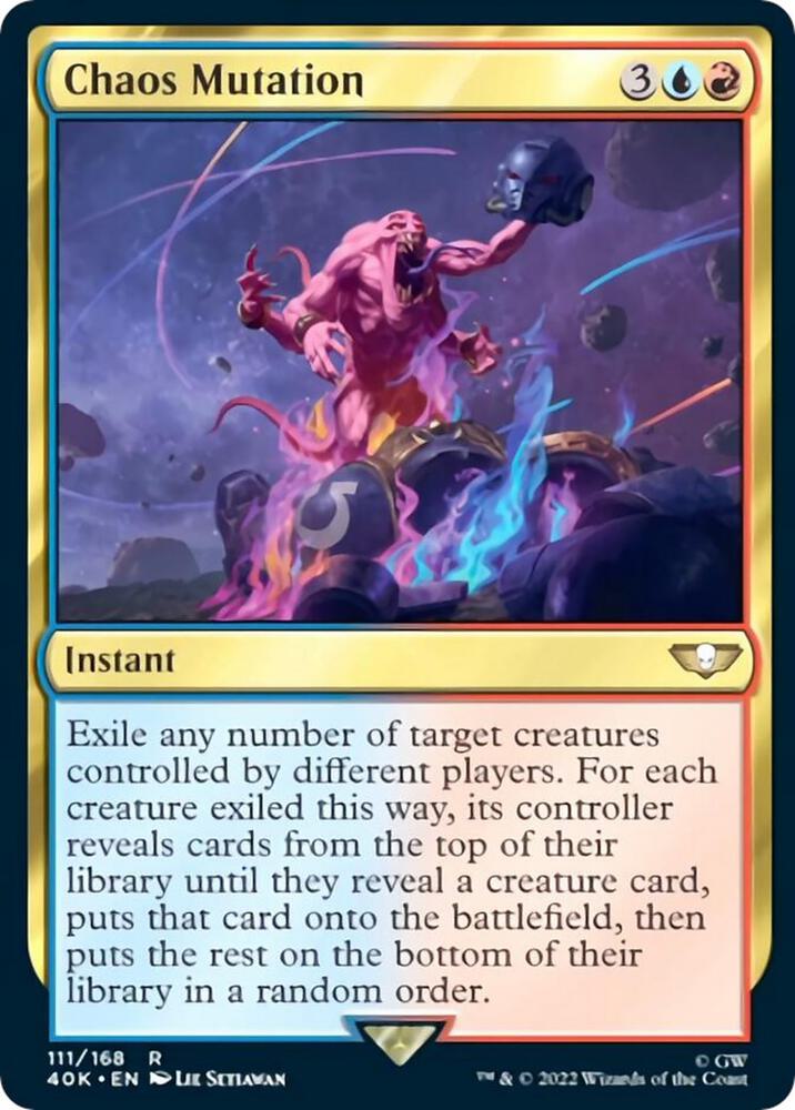 Chaos Mutation 111 card from Universes Beyond: Warhammer 40,000