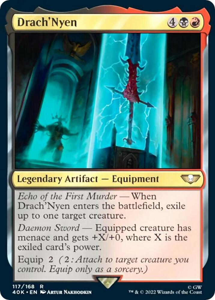 Drach'Nyen 117 card from Universes Beyond: Warhammer 40,000