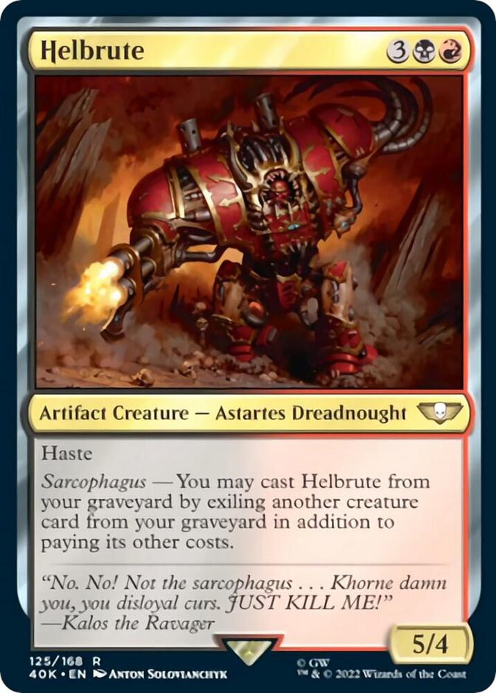 Helbrute (Surge Foil) 125 card from Universes Beyond: Warhammer 40,000