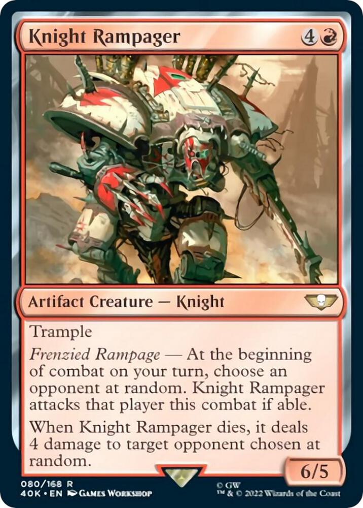 Knight Rampager (Surge Foil) 80 card from Universes Beyond: Warhammer 40,000