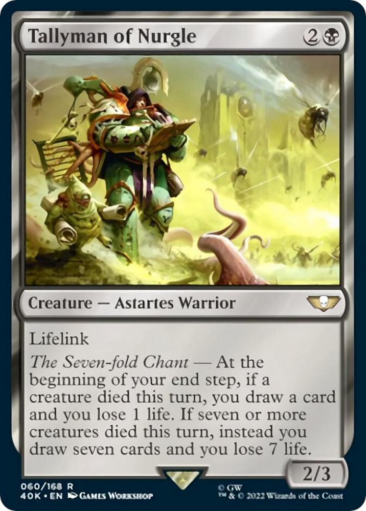 Tallyman of Nurgle (Surge Foil) 60 card from Universes Beyond: Warhammer 40,000