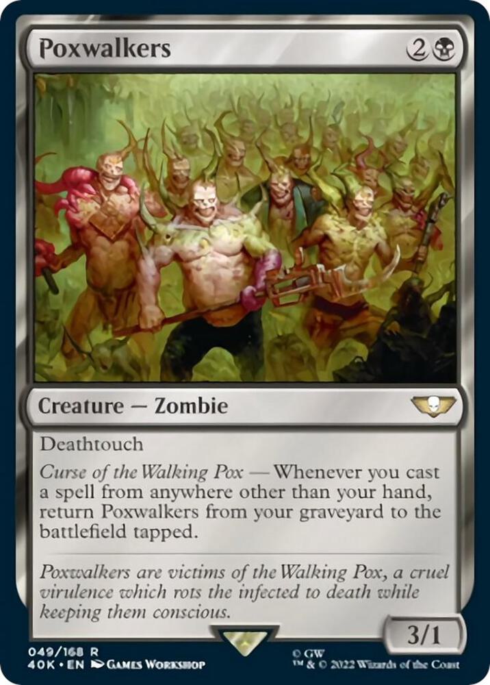 Poxwalkers (Surge Foil) 49 card from Universes Beyond: Warhammer 40,000