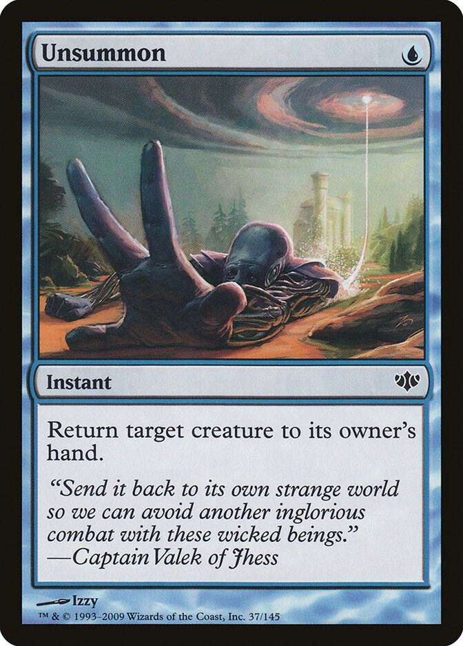 Unsummon 37 card from Conflux