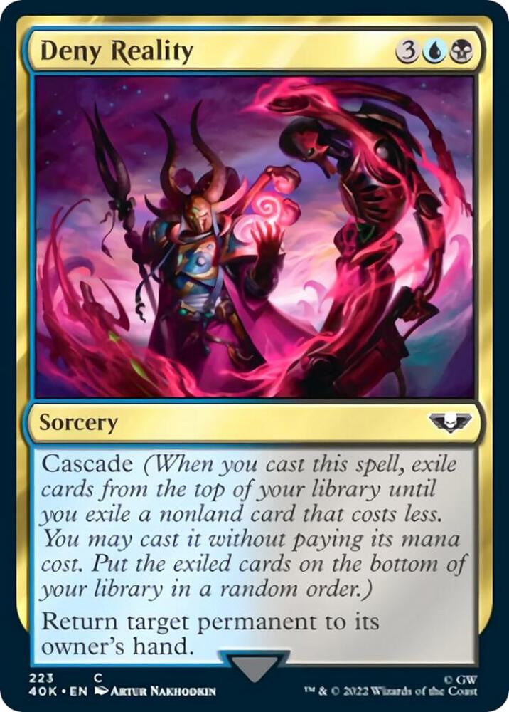 Deny Reality (Surge Foil) 223 card from Universes Beyond: Warhammer 40,000