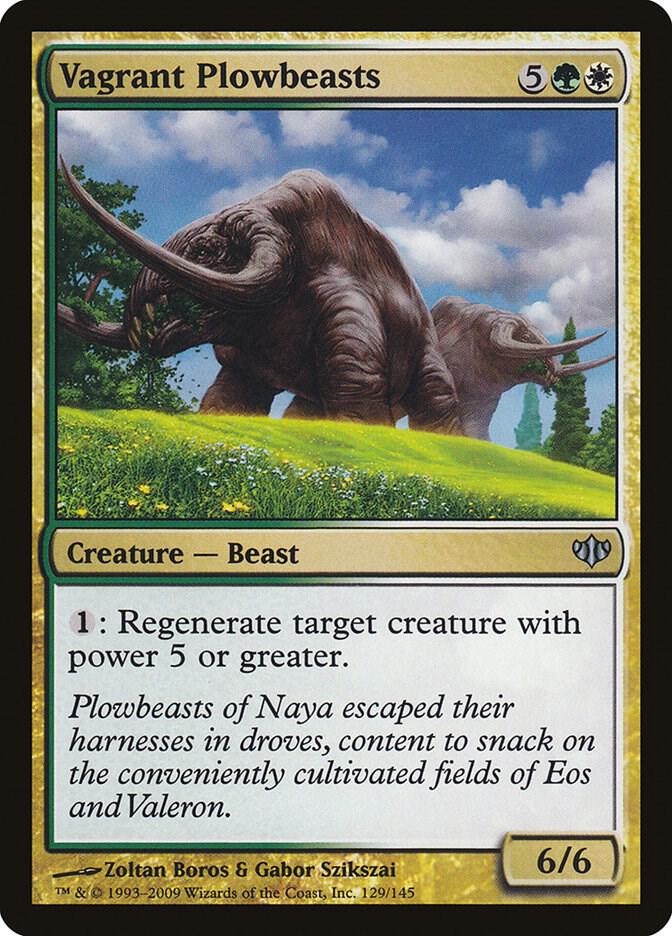 Vagrant Plowbeasts 129 card from Conflux