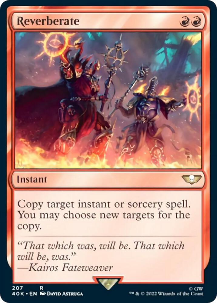 Reverberate (Surge Foil) 207 card from Universes Beyond: Warhammer 40,000