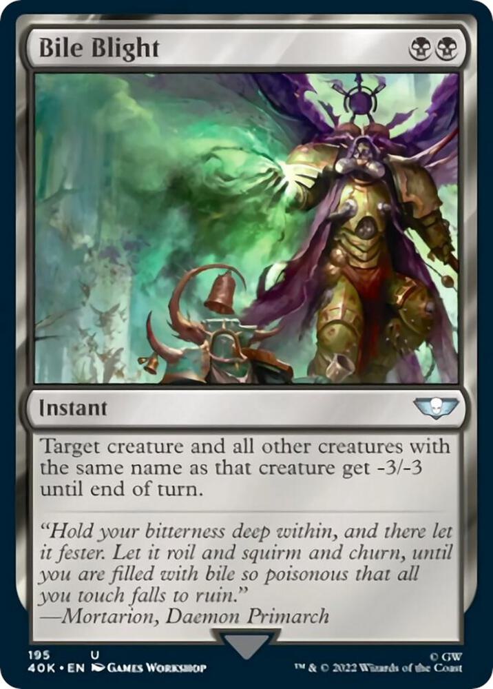 Bile Blight (Surge Foil) 195 card from Universes Beyond: Warhammer 40,000