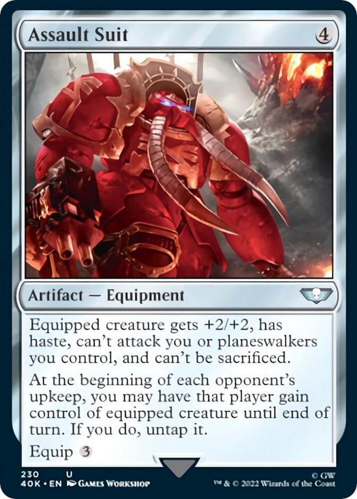 Assault Suit (Surge Foil) 230 card from Universes Beyond: Warhammer 40,000
