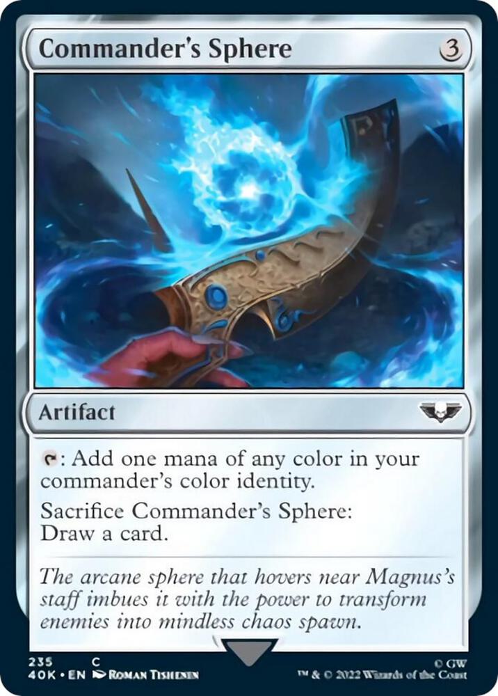 Commander's Sphere 235 card from Universes Beyond: Warhammer 40,000