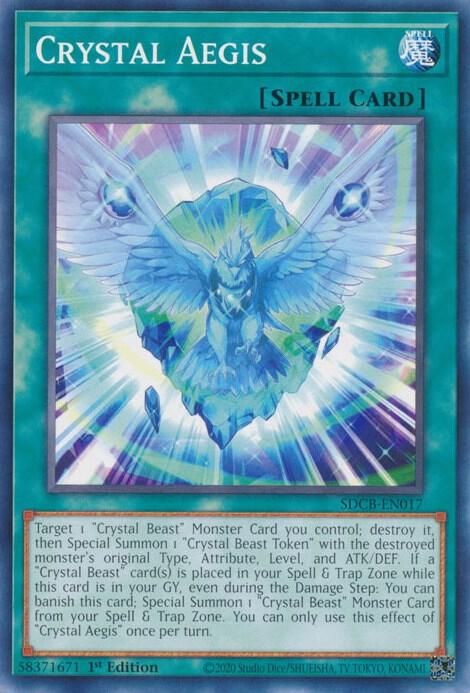 Crystal Aegis SDCB-EN017 card from Structure Deck: Legend of the Crystal Beasts