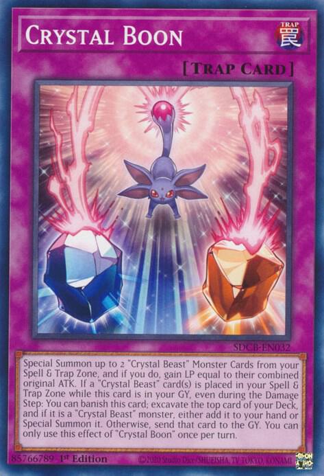 Crystal Boon SDCB-EN032 card from Structure Deck: Legend of the Crystal Beasts