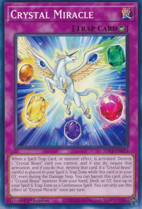 Crystal Miracle SDCB-EN033 card from Structure Deck: Legend of the Crystal Beasts
