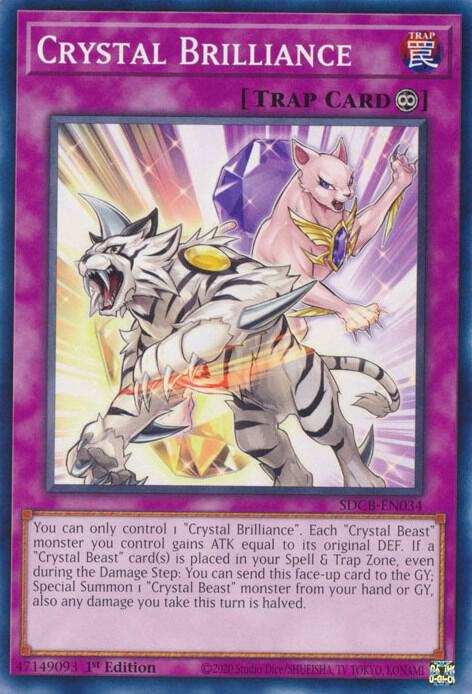Crystal Brilliance SDCB-EN034 card from Structure Deck: Legend of the Crystal Beasts