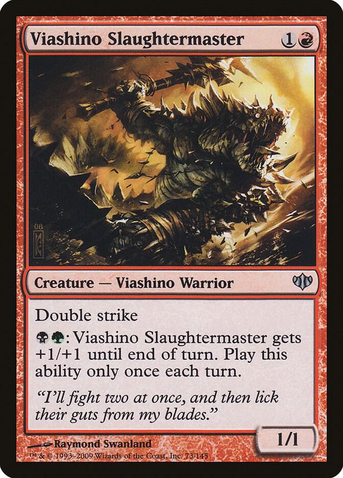 Viashino Slaughtermaster 73 card from Conflux