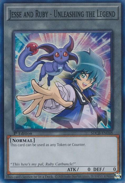 Jesse and Ruby - Unleashing the Legend SDCB-EN048 card from Structure Deck: Legend of the Crystal Beasts