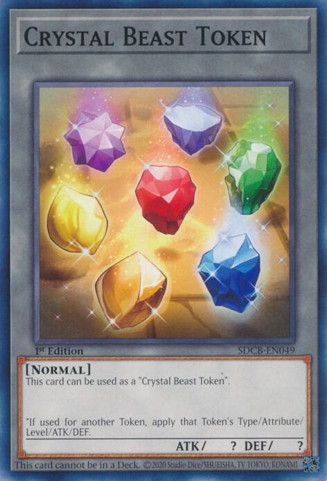 Crystal Beast Token SDCB-EN049 card from Structure Deck: Legend of the Crystal Beasts