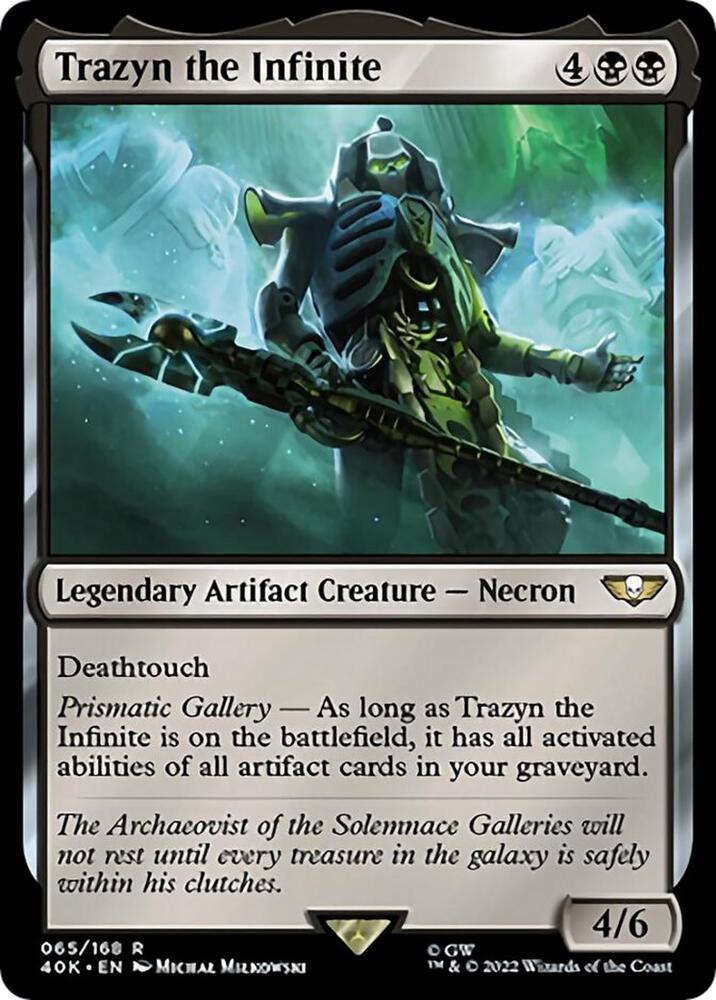Trazyn the Infinite (Surge Foil) 65 card from Universes Beyond: Warhammer 40,000