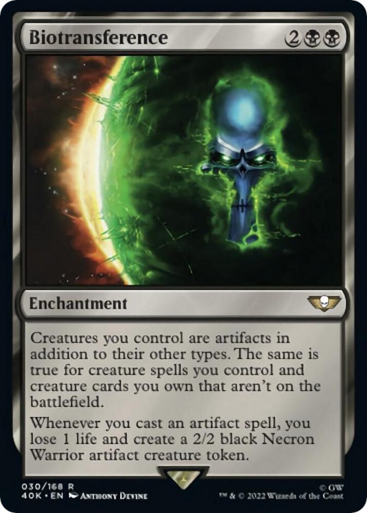 Biotransference (Surge Foil) 30 card from Universes Beyond: Warhammer 40,000