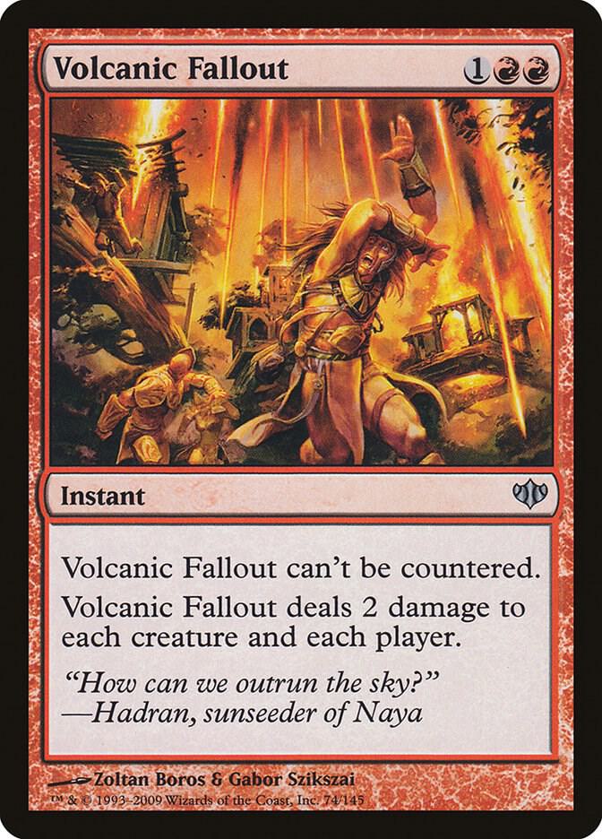 Volcanic Fallout 74 card from Conflux