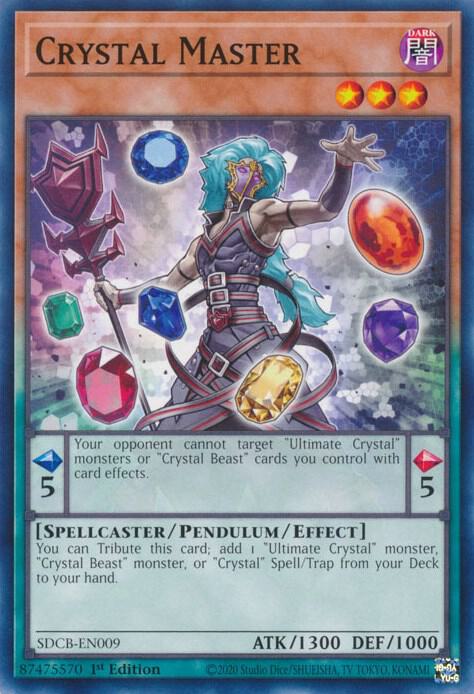 Crystal Master SDCB-EN009 card from Structure Deck: Legend of the Crystal Beasts