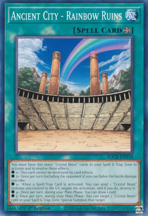 Ancient City - Rainbow Ruins SDCB-EN018 card from Structure Deck: Legend of the Crystal Beasts