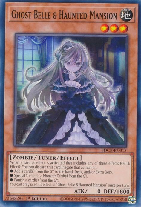 Ghost Belle & Haunted Mansion SDCB-EN015 card from Structure Deck: Legend of the Crystal Beasts