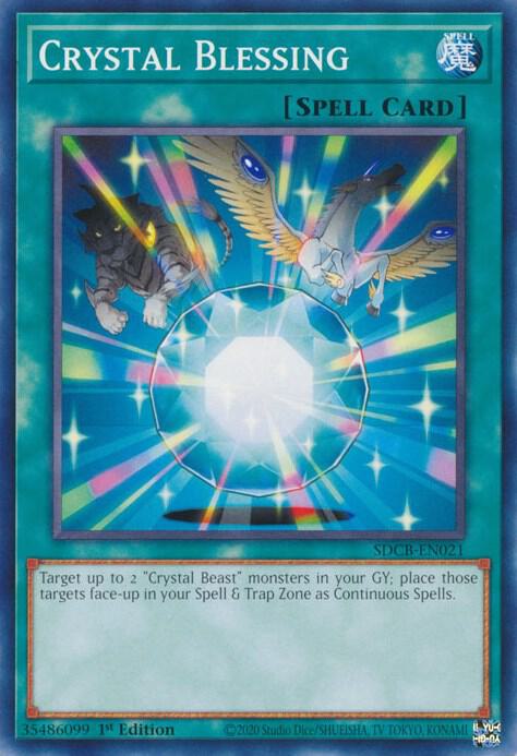 Crystal Blessing SDCB-EN021 card from Structure Deck: Legend of the Crystal Beasts