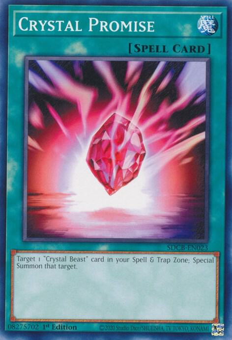 Crystal Promise SDCB-EN023 card from Structure Deck: Legend of the Crystal Beasts
