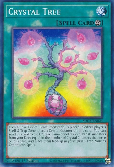 Crystal Tree SDCB-EN024 card from Structure Deck: Legend of the Crystal Beasts