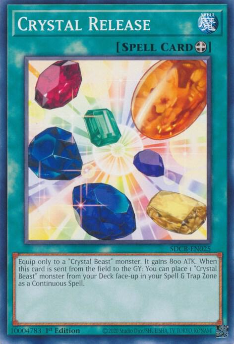 Crystal Release SDCB-EN025 card from Structure Deck: Legend of the Crystal Beasts