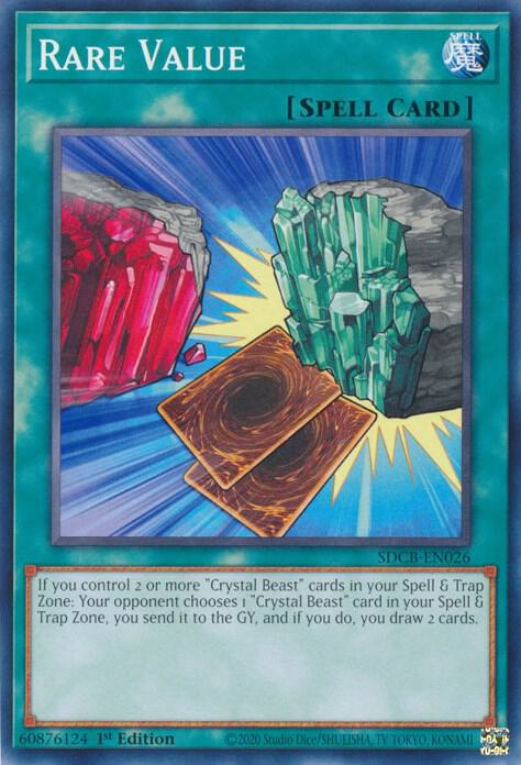 Rare Value SDCB-EN026 card from Structure Deck: Legend of the Crystal Beasts