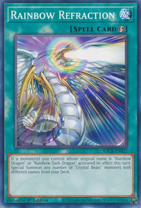 Rainbow Refraction SDCB-EN027 card from Structure Deck: Legend of the Crystal Beasts