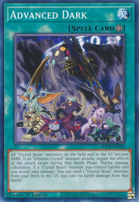 Advanced Dark SDCB-EN028 card from Structure Deck: Legend of the Crystal Beasts