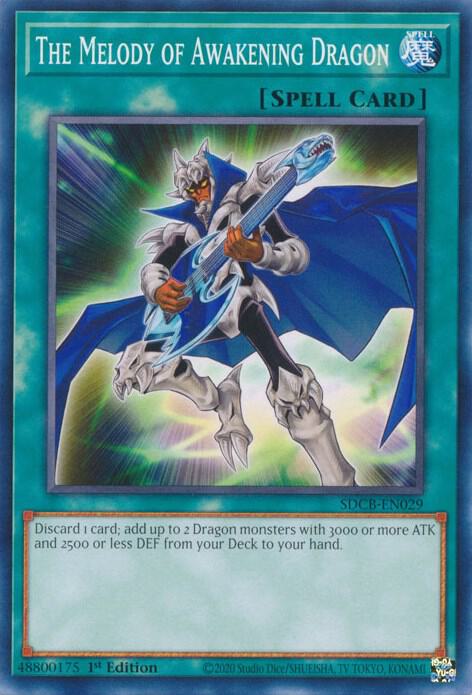 The Melody of Awakening Dragon SDCB-EN029 card from Structure Deck: Legend of the Crystal Beasts