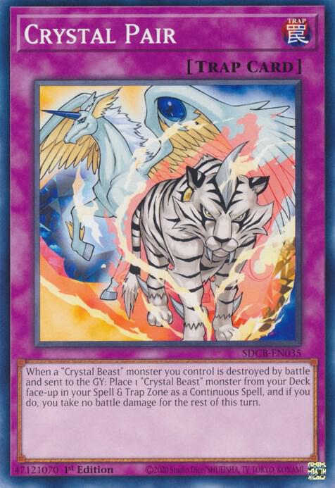 Crystal Pair SDCB-EN035 card from Structure Deck: Legend of the Crystal Beasts