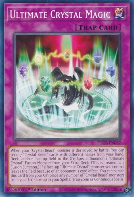 Ultimate Crystal Magic SDCB-EN037 card from Structure Deck: Legend of the Crystal Beasts