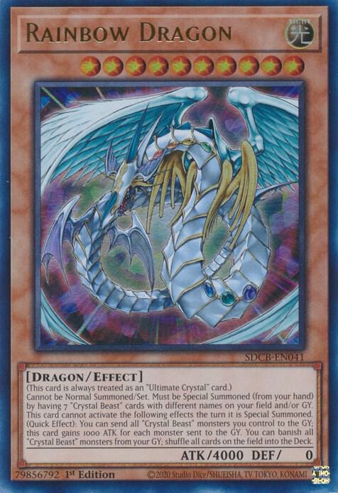 Rainbow Dragon SDCB-EN041 card from Structure Deck: Legend of the Crystal Beasts