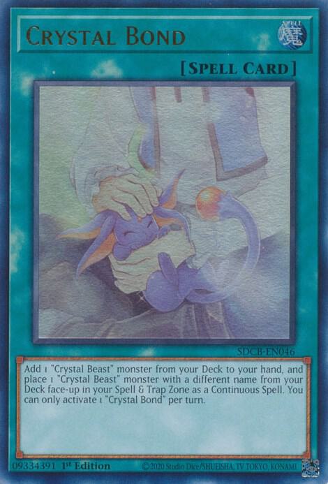 Crystal Bond SDCB-EN046 card from Structure Deck: Legend of the Crystal Beasts
