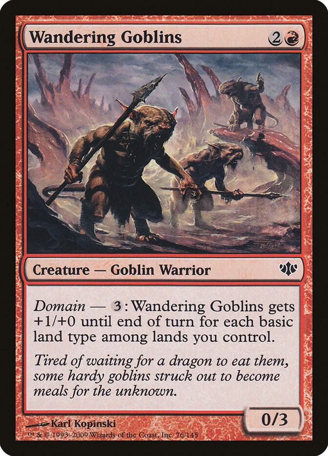 Wandering Goblins 76 card from Conflux