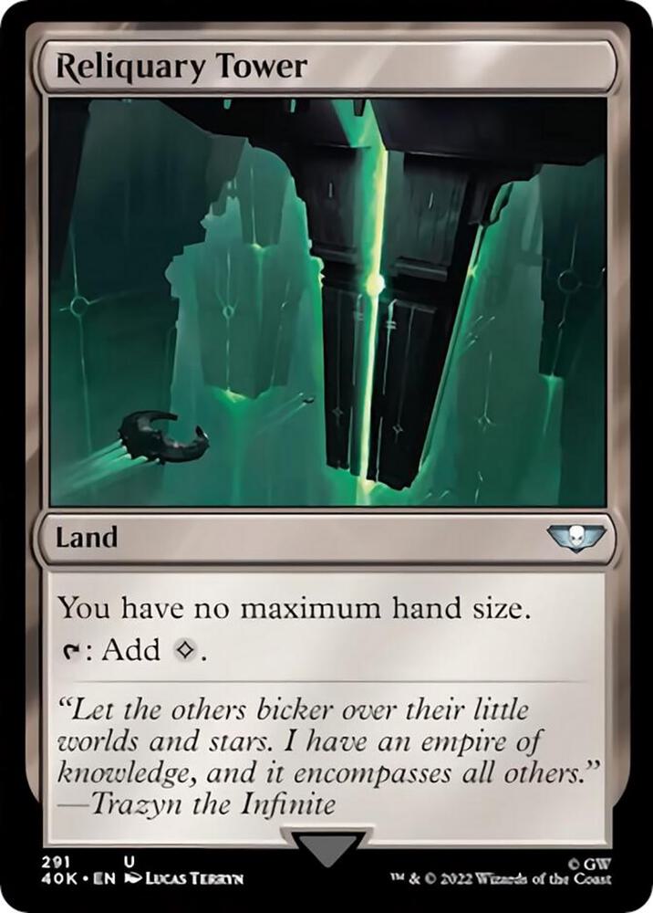 Reliquary Tower 291 card from Universes Beyond: Warhammer 40,000