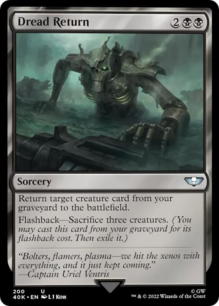 Dread Return 200 card from Universes Beyond: Warhammer 40,000