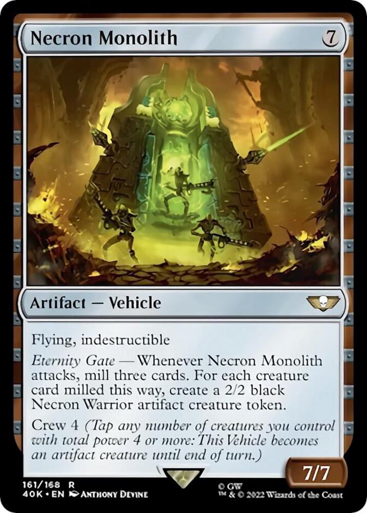 Necron Monolith 161 card from Universes Beyond: Warhammer 40,000