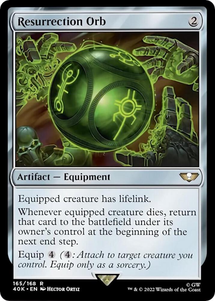 Resurrection Orb 165 card from Universes Beyond: Warhammer 40,000