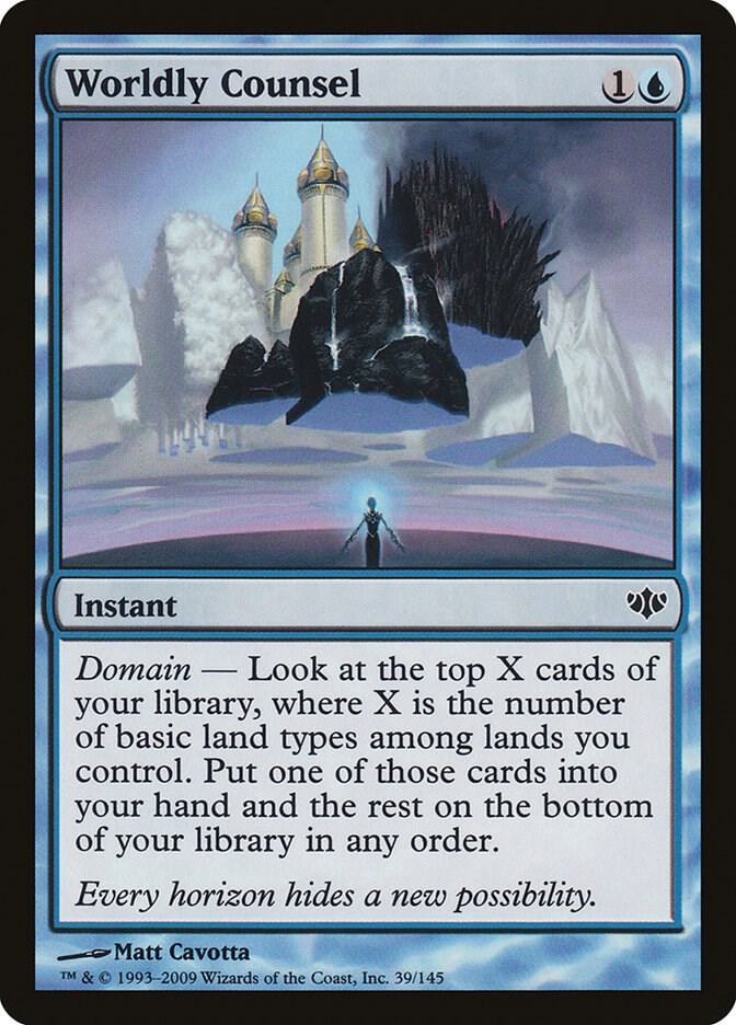 Worldly Counsel 39 card from Conflux