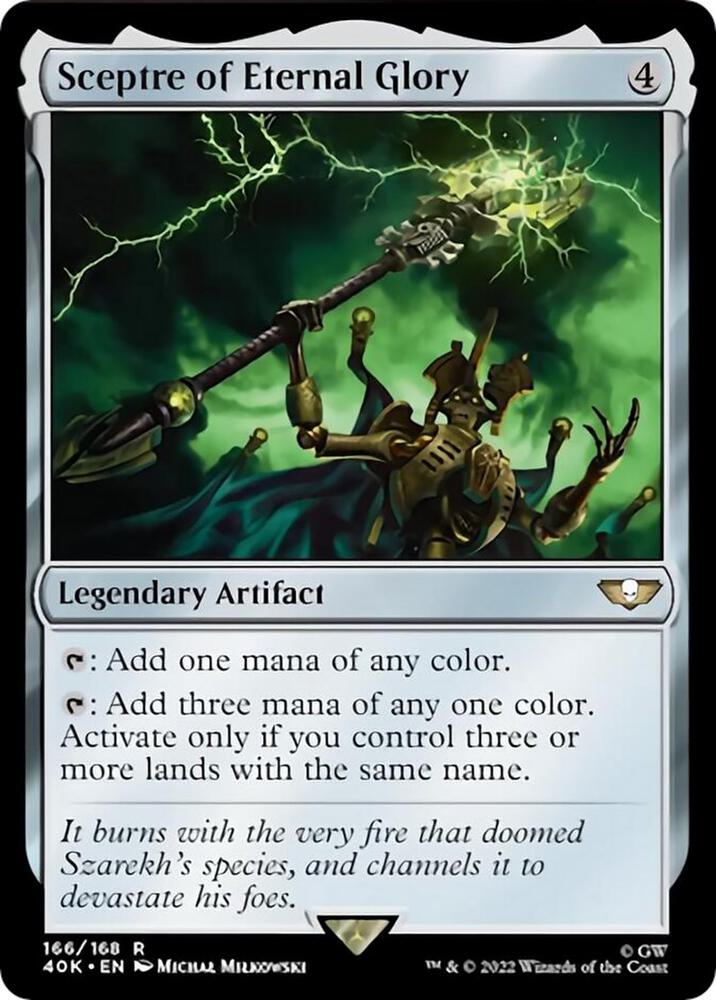 Sceptre of Eternal Glory 166 card from Universes Beyond: Warhammer 40,000